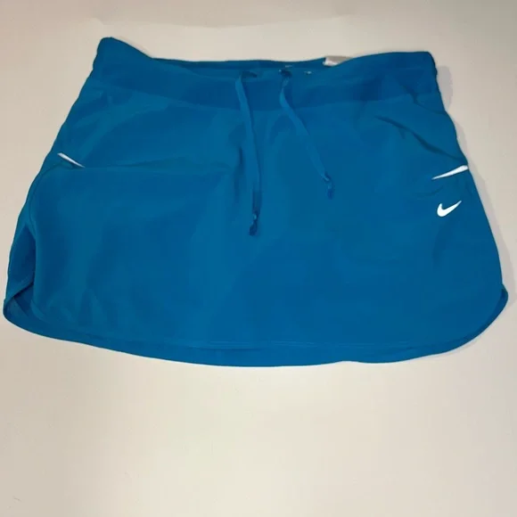Nike Dri-Fit Skort Blue Sports Skirt with Drawstring - Picture 14 of 14